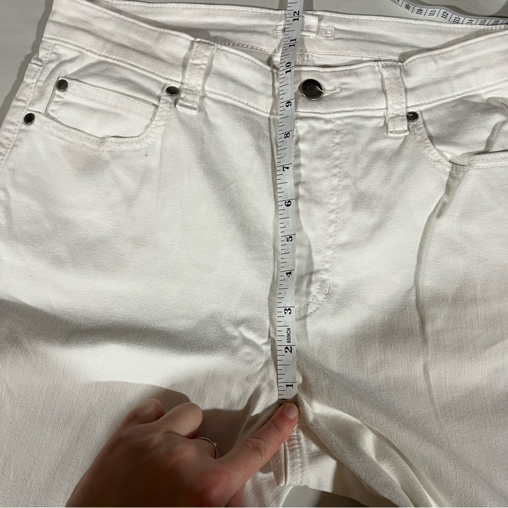 EILEEN FISHER ~ White Denim Straight Leg Jeans - Picture 6 of 8